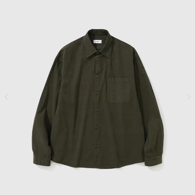 마이라이브러리 109 Corduroy Shirt - Dust Olive