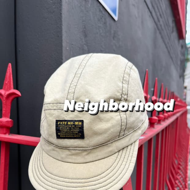 네이버후드 베이지 캠프캡