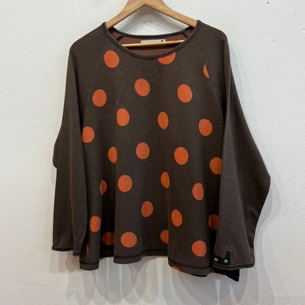 ATSUKO MATANO 도트 롱슬리브 