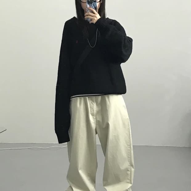 Polo by Ralph Lauren Black Shetland Knit