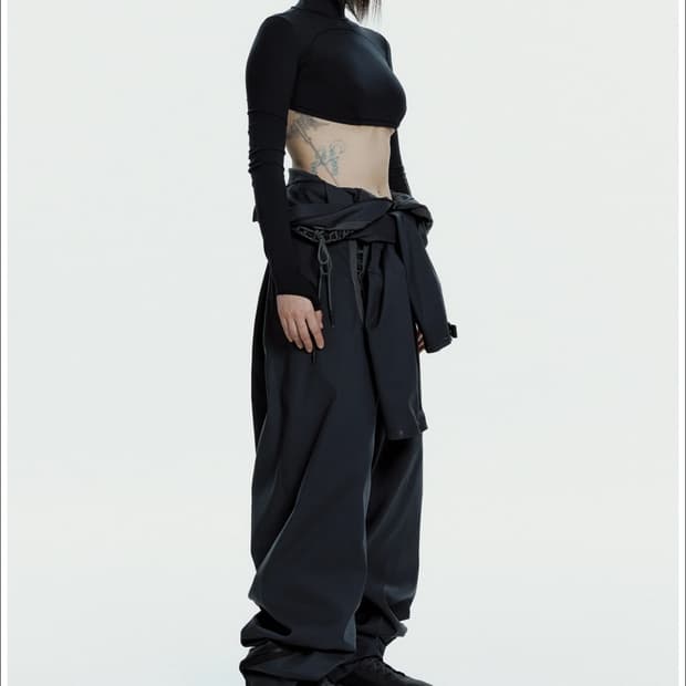 혜인서 double layer crop top
