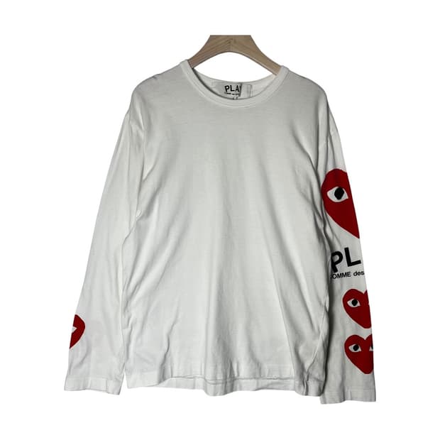 [CDG] 꼼데가르송 사이드 하트 롱슬리브