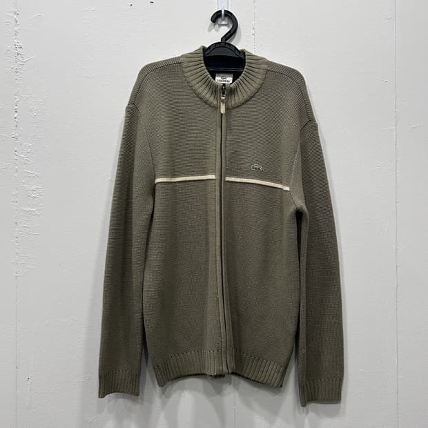 라코스테 울 니트 집업 가디건 남성 100-105사이즈