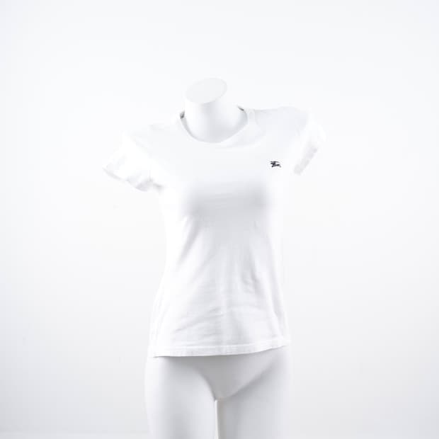 Burberry 블루라벨 로고 화이트 반팔티