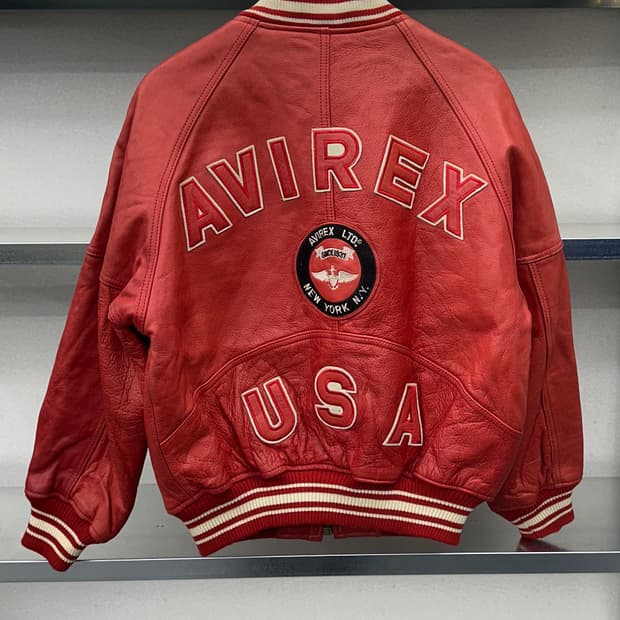 (XS)90'S 아비렉스 레더자켓-M1591