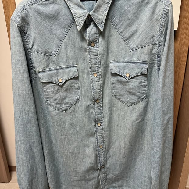 더블알엘 rrl 웨스턴 샴브레이 셔츠 새상품 사이즈 L 라지 팝니다