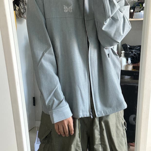니들스 스포츠 자켓 - PE/R/PU Cavalry Twill Grey