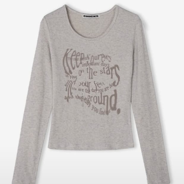 칙스 Keep your eyes 롱 슬리브 티셔츠