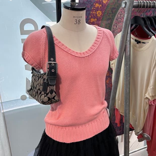 Burberry Baby Pink Knit Top