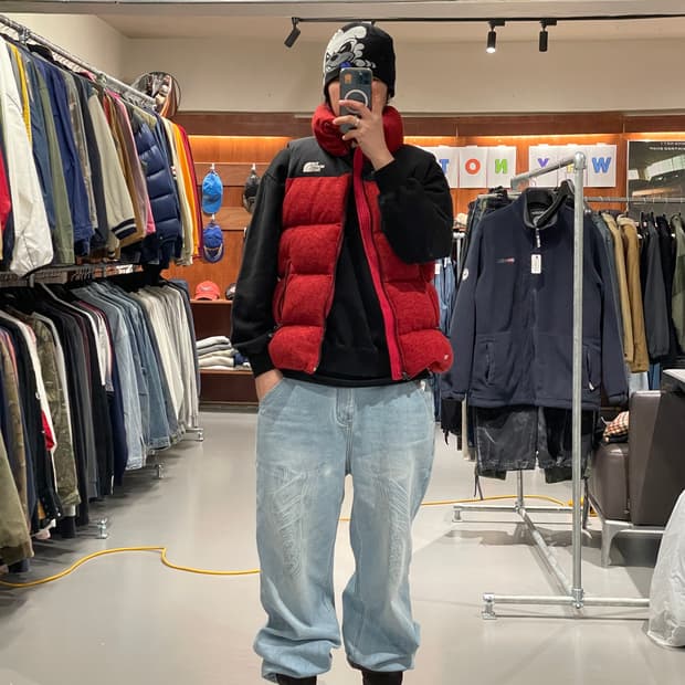 노스페이스 700 패딩 조끼