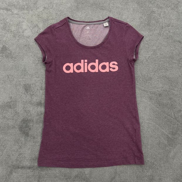 85 아디다스 퍼플 반팔 티셔츠