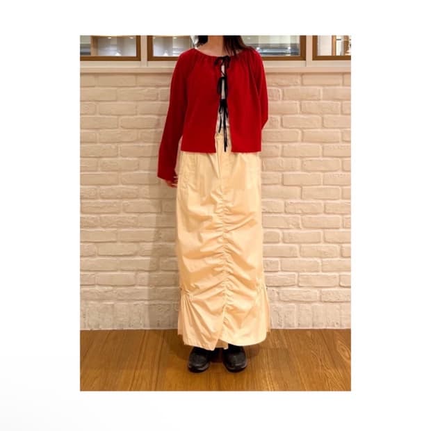 레이 빔즈 스트링 롱 스커트