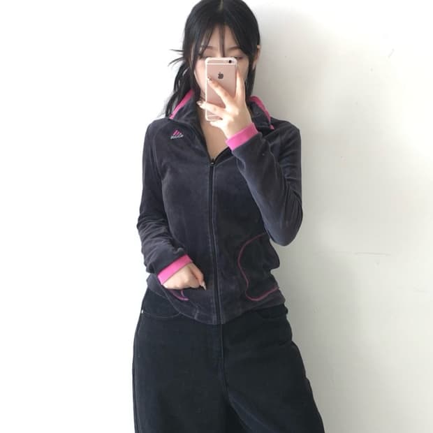 아디다스 벨벳 집업