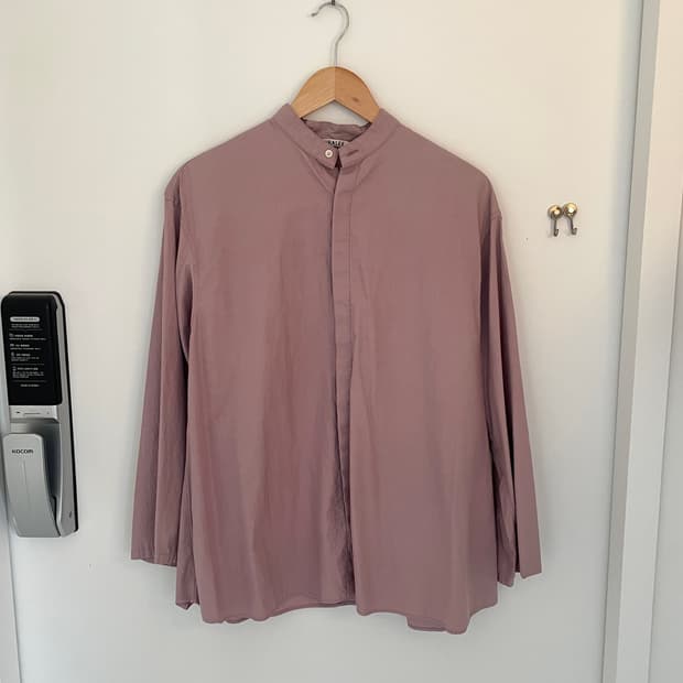 오라리 WASHED FINX TWILL KAFTAN SHIRTS