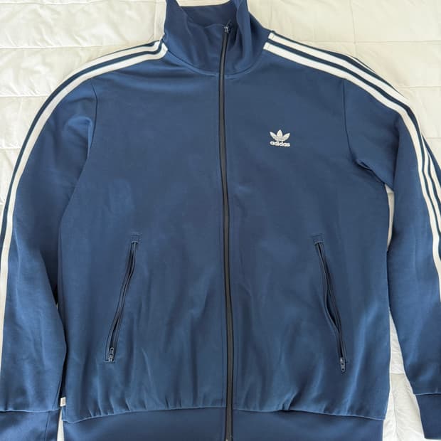 아디다스 져지 집업 네이비