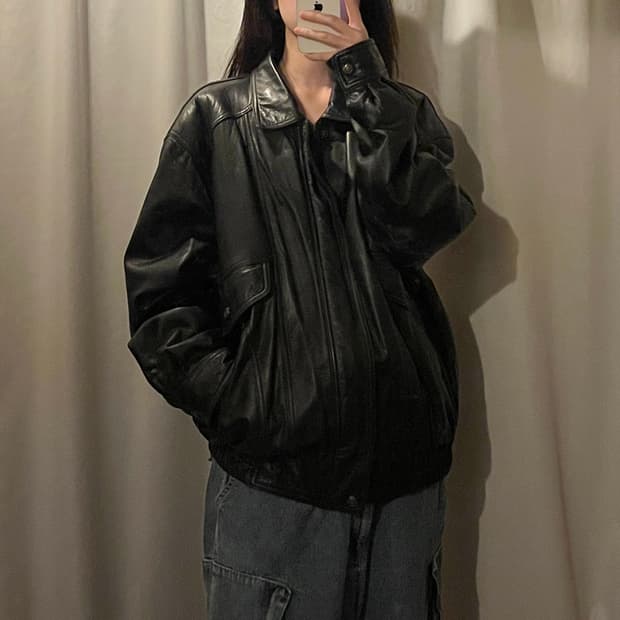 빈티지 양가죽 자켓