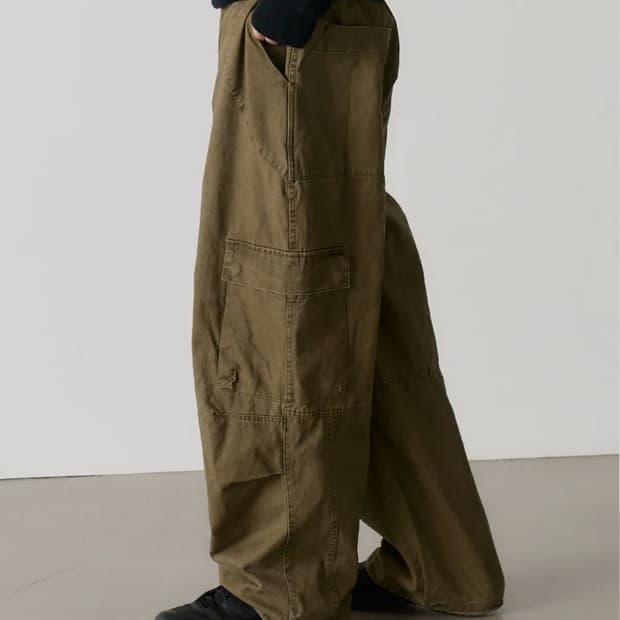 노운 카고 팬츠 카키 2