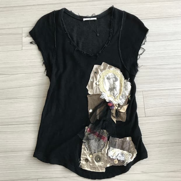 빈티지 딱붙 반팔