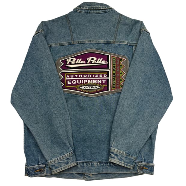 90s 펠레펠레 올드스쿨 빈티지 데님 트러커 자켓 M