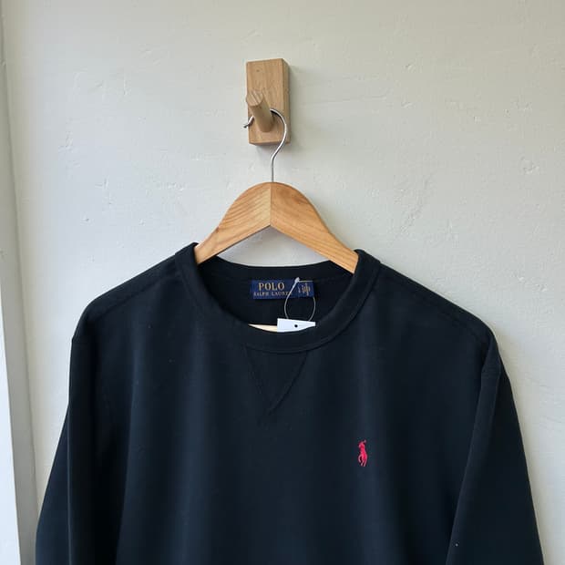 16022 - 폴로 랄프로렌 블랙 맨투맨