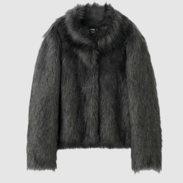 스튜디오테이블 퍼자켓 카키그레이