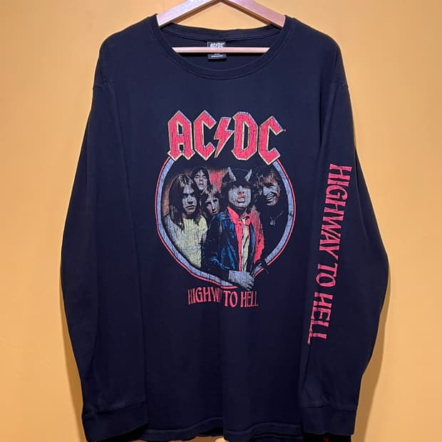2023 [4XL] ACDC Highway To Hell 락밴드 티셔츠