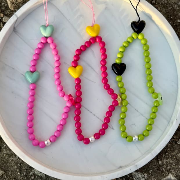 gesumchure Candy Heart Beads 스트랩