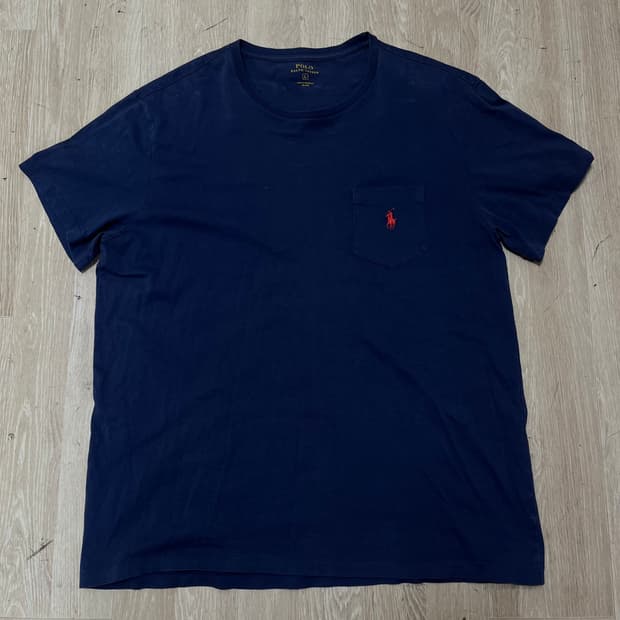 폴로 랄프로렌 포켓 크루넥 반팔 티셔츠 L/100