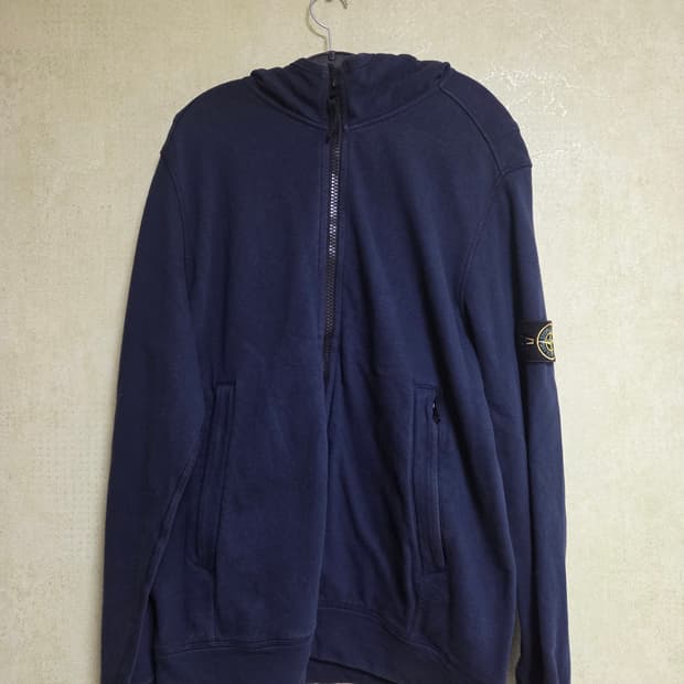 스톤아일랜드 후드집업 네이비 XL