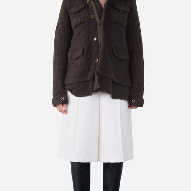 Bark Wool Knit Jacket