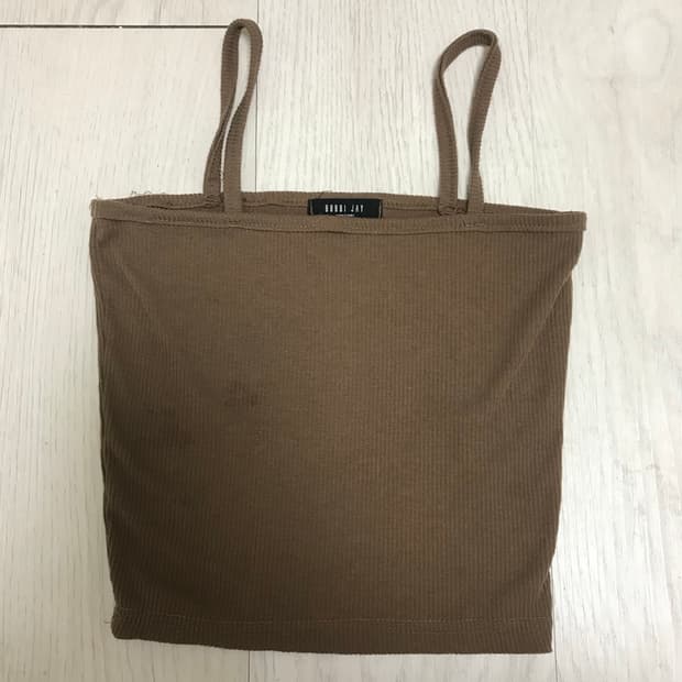 갈색 나시 brown sleeveless top