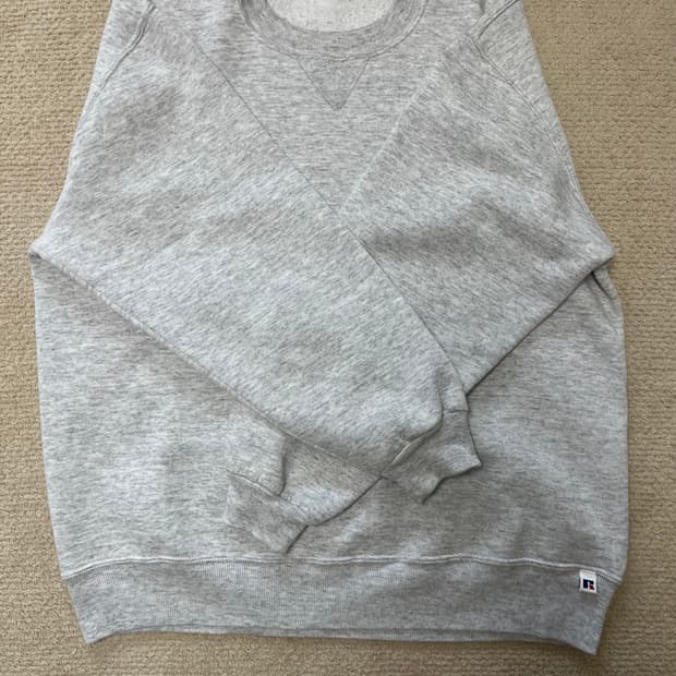 (급매!) 90s 러셀 스웻 셔츠 밝은 그레이 usa