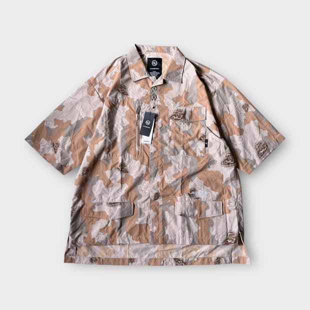 Gu x Undercover . 밀리터리 카모 나일론 하프셔츠 (새상품)