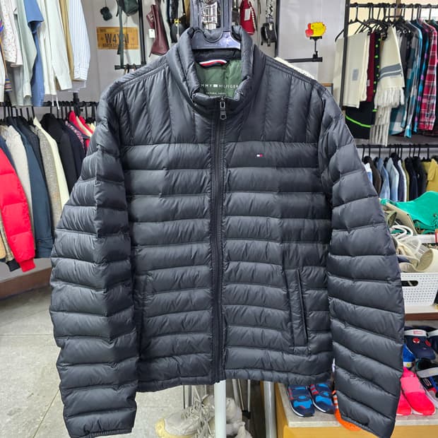 타미힐피거 블랙 패딩 점퍼 (1276)