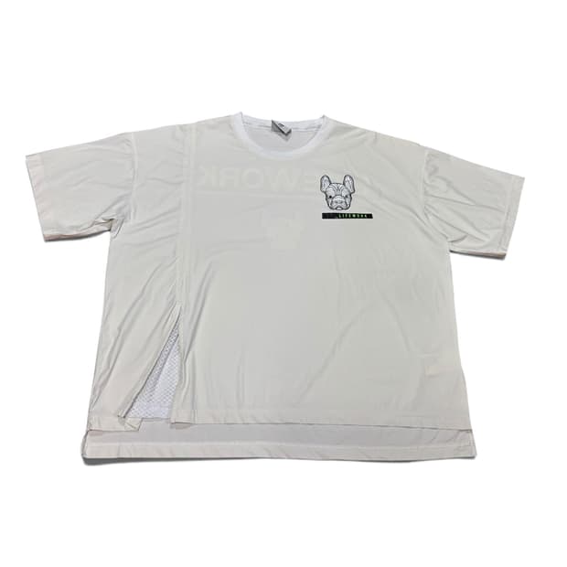 FREE 라이프워크 화이트 기능성 반팔티