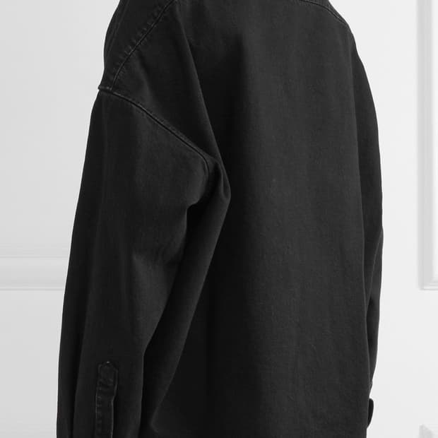 발렌시아가 핀치드 데님 셔츠