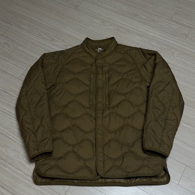 유니클로 화이트마운티어링 리사이클 다운 자켓 XL 브라운