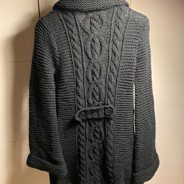 MOUSSY 케이블 니트 가디건