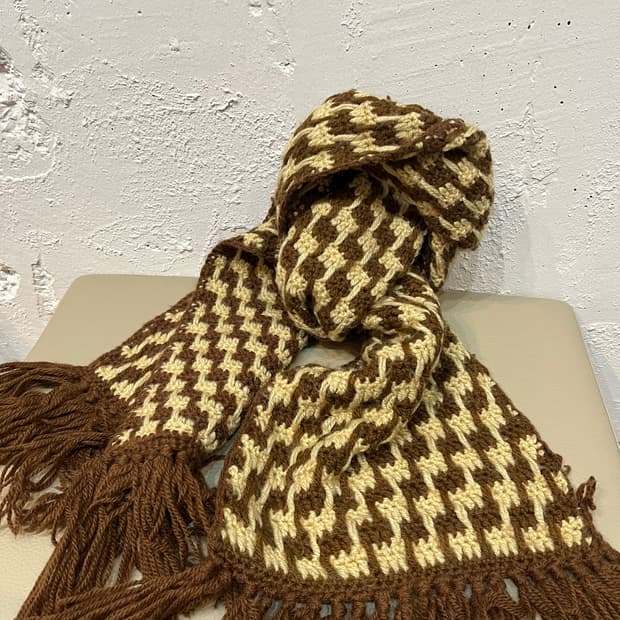 핸드메이드 니팅 머플러 