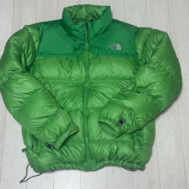 노스페이스 눕시 700패딩 연두 초록
