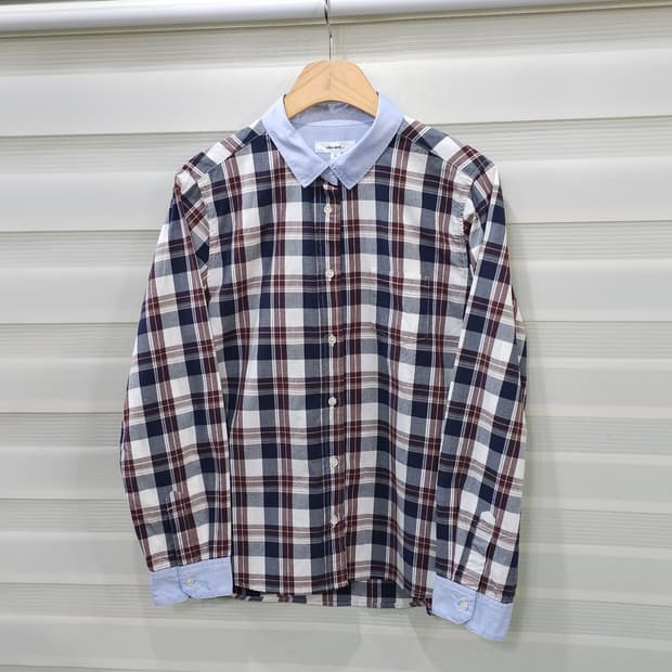 니코앤드 체크 남방 셔츠- 우먼4