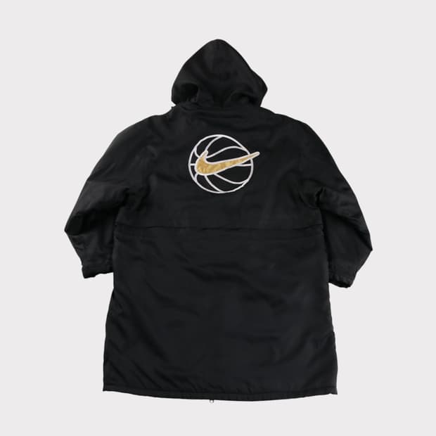 [XL] 90's 나이키 스우시 빅로고 올드스쿨 양털 롱패딩