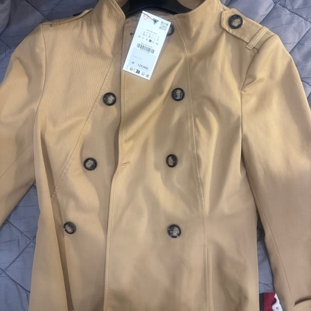 자라 숏트렌치 코트