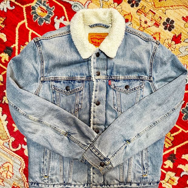 리바이스 데님 쉐르파 양털 자켓 M