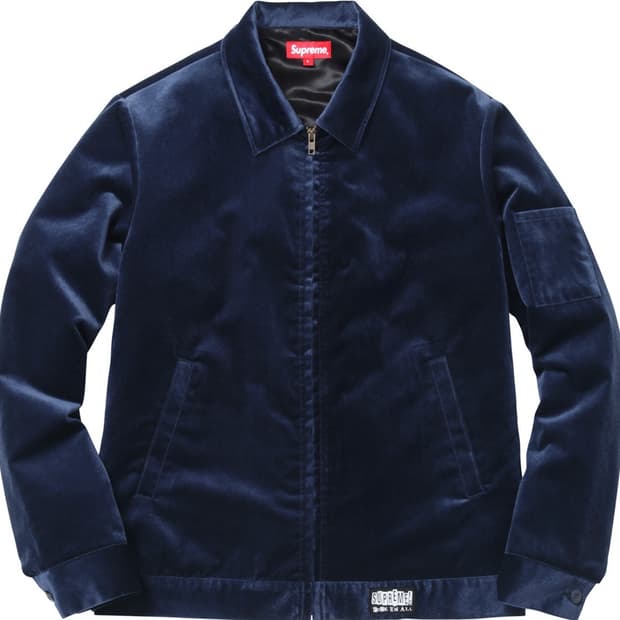 슈프림 벨벳 워크 자켓 15FW L (창모 착용)