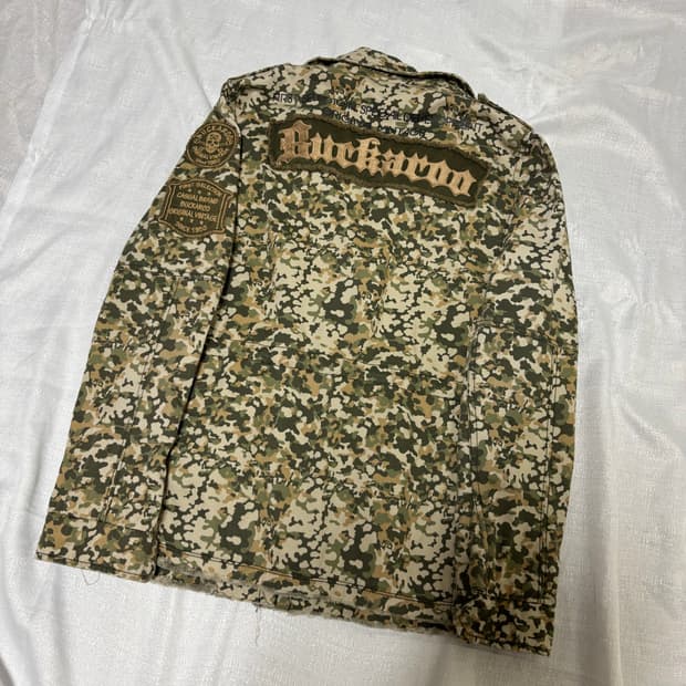 “Buckaroo”Y2K mood Military Skull Patch 