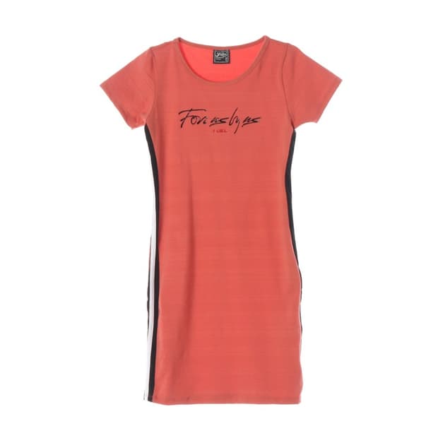 FUBU Y2K 스트릿 슬림핏 사이드라인 반팔 원피스 S