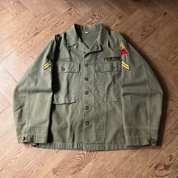 [38R]40's 오리지널 U.S ARMY M-47 HBT 셔츠
