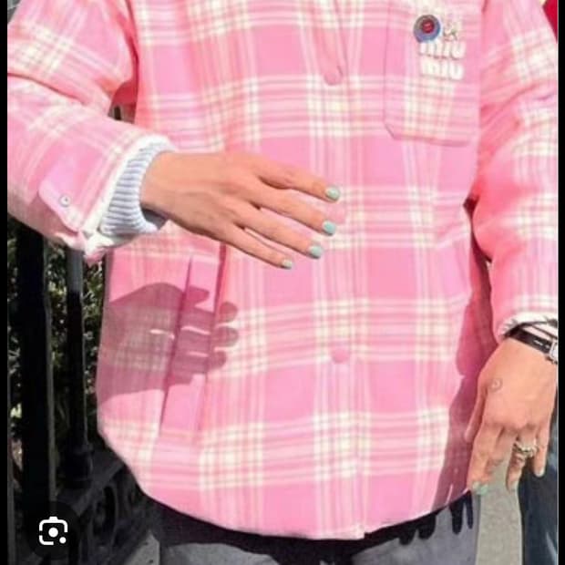 미우미우 큐빅 플래드 누빔자켓 F