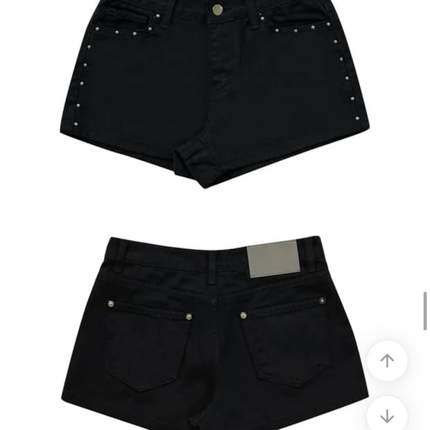 블랙 검정 청반바지 반바지 숏팬츠 판매합니다